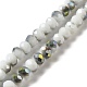 Electroplate Glass Faceted Rondelle Beads Strands EGLA-D020-8x5mm-M3-4