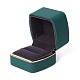 Boîtes à bagues à bijoux carrées en plastique OBOX-F005-01A-2