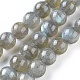 Labradorita natural hebras de perlas reronda G-I156-01-10mm-6