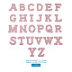 Patchs de strass en résine alphabet DIY-TAC0005-45E-8