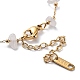 Bracelets en chaîne de perles en quartz rose naturel BJEW-G692-01B-3