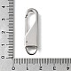 Застежки для брелоков из нержавеющей стали 304 STAS-U051-02B-P-3
