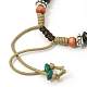 Lava Rock Beads Bracelets BJEW-D263-3-3