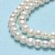 Fili di perle di perle d'acqua dolce coltivate naturali PEAR-F018-06-4