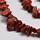 Natural Red Jasper Chip Beads Strands G-L269-39-2