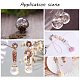 PandaHall Elite about 200pcs 4 Sizes Mini Clear Glass Globe Bottle Wish Glass Ball Bottles for DIY Pendant Charms Stud Earring Making (Without cover) BLOW-PH0001-10-8