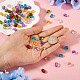 Cheriswelry 96 pz 8 colori fili di perle di vetro trasparenti GLAA-CW0001-04-7