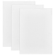 BENECREAT 3Pcs 11.8x8.3inch White Ceramic Fiber Rectangle Paper DIY-WH0430-102A-1