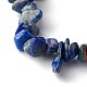 Bracelets extensibles en perles de lapis-lazuli naturels pour enfants BJEW-JB06388-04-4
