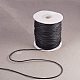 PandaHall 100 Yards 1.5mm Black Waxed Cotton Cord Thread Beading String for Jewelry Making and Macrame Supplies YC-PH0002-07-2