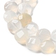 Ágata blanca hebras naturales&nbsp;G-K357-B16-01-4