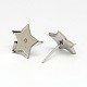 304 Stainless Steel Stud Earring Findings STAS-I010-06-1