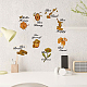 CRASPIRE Bee Happy Funny Stickers Honey Bee Window Decor Decals Bee Yourself Inspirational Quotes Bumblebee Wall Decals for Kitchen Office Fridge Decorations Party Supplies DIY-WH0345-013-6