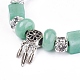Natural Gemstone Beads Cord Bracelets BJEW-O162-G-3