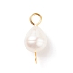 Ciondoli connettore perle di perle d'acqua dolce coltivate naturali PALLOY-JF01551-02-2