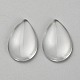 Glas cabochons&nbsp;GLAA-WH0038-50-1