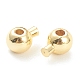 Brass Crimp Beads KK-F826-04G-3