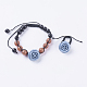 Ensembles de bijoux oeil de chat de mode: bracelets et anneaux SJEW-JS00142-04-1