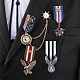 Ahandmaker 3 pz medaglia distintivo militare in costume JEWB-GA0001-16-4