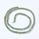 Perles d'apatite verts naturels brins G-F568-208-4mm-2