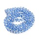 Electroplate Transparent Glass Beads Strands EGLA-A034-T6mm-H15-2