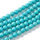 Chapelets de perles en turquoise synthétique G-J389-02C-1