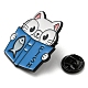Cartoon Cat Enamel Pins JEWB-Q031-02EB-04-3