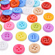 Пластиковые кнопки 4-отверстие BUTT-N018-052-1