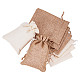 Benecreat pochettes d'emballage en toile de jute sacs à cordon ABAG-BC0001-08-14x10-1
