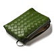 Diamond Textured PU Leather Wallets with Alloy Zipper AJEW-B024-05-3
