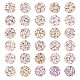 Cheriswelry 1180 Uds 30 cuentas acrílicas opacas de estilo SACR-CW0001-09-1