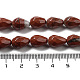 Los abalorios rojos jaspe hebras naturales G-P520-B04-01-5