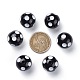 20 perles mm bubblegum morceaux ronds acrylique X-SACR-S146-20mm-09-3