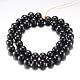 Magnetic Synthetic Hematite Bead Strands G-A165A-10mm-2