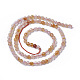 Perles de calcédoine rouge naturel G-F596-22-4mm-2