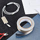 OLYCRAFT 0.8 Inch x 65 Feet Faraday Cloth Tape Double Conductive RF Fabric Tape High Shielding Conductive Tape Sliver Fabric Adhesive Tape Roll for Signal Blocking EMI Shielding Wire Harness Wrap AJEW-WH0043-96A-5