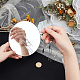 FINGERINSPIRE Round 3mm Beveled Glass Mirror 6 inch in diamete Round Mirror Panels Modern Look Aesthetic Mirror Glass Mirrors for Wall Decoration AJEW-WH0041-28C-6