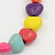Heart Synthetic Turquoise Beads Strands TURQ-G141-C-03-2
