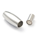 304 Stainless Steel Magnetic Clasps with Glue-in Ends STAS-O148-05B-P-4