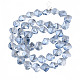 Chapelets de perles en verre électroplaqué EGLA-N008-019-C01-2