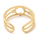 304 anello per polsini aperti da donna con anello cavo in acciaio inossidabile STAS-D085-25G-3