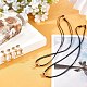 304 Stainless Steel Pendant Tiered Necklaces and Dangle Stud Earrings Sets SJEW-UN0001-01G-5