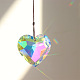 Décoration pendentif coeur en verre k9 PW-WG44731-02-1