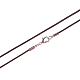Algodón encerado el collar del cordón NJEW-A279-1.5mm-02-3