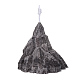 パラフィンキャンドル  氷山の形をした無煙キャンドル  結婚式のための装飾  パーティーとクリスマス  ブラック  73x77x73mm DIY-D027-04A-2