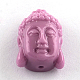 Dyed Buddha Head Synthetical Coral Beads CORA-R011-15G-1