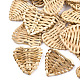 Handmade Reed Cane/Rattan Woven Beads WOVE-T005-22A-1