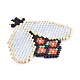 Handmade Seed Beads Pendants SEED-I012-27-3