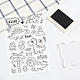 GLOBLELAND Dinosaurs Silicone Clear Stamps Transparent Stamps for Festival Birthday Cards Making DIY Scrapbooking Photo Album Decoration Paper Craft DIY-WH0167-56-601-6