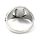亜鉛合金フィンガー指輪セット  女性のための  ひし形＆三角形＆矢印＆フラットラウンド＆フェザー  アンティークシルバー  1.5~20mm  内径：14.7~18.1mm  10個/セット RJEW-L101-03AS-3